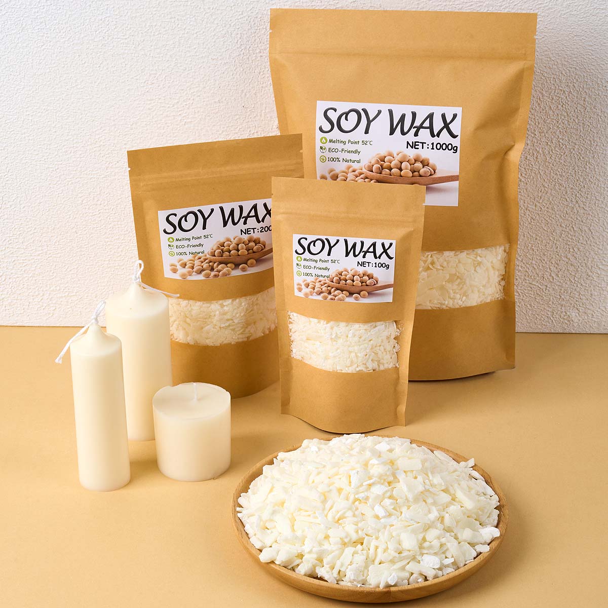 Candle Making Video - 1 Pound Saf Beyaz Soya Balmumu