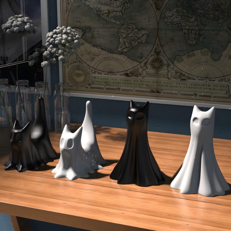 Hayalet Kedi Cadılar Bayramı M - Candle Making Moulds incelemesi ve fiyatı
