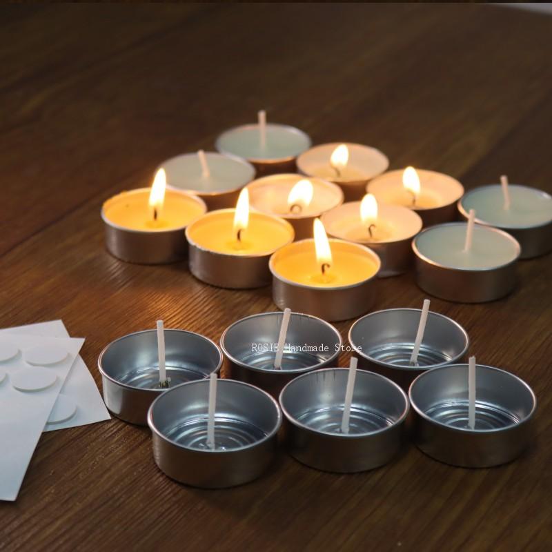 Boş çay balmumu dairesel alümi - Candle Making Video incelemesi ve fiyatı