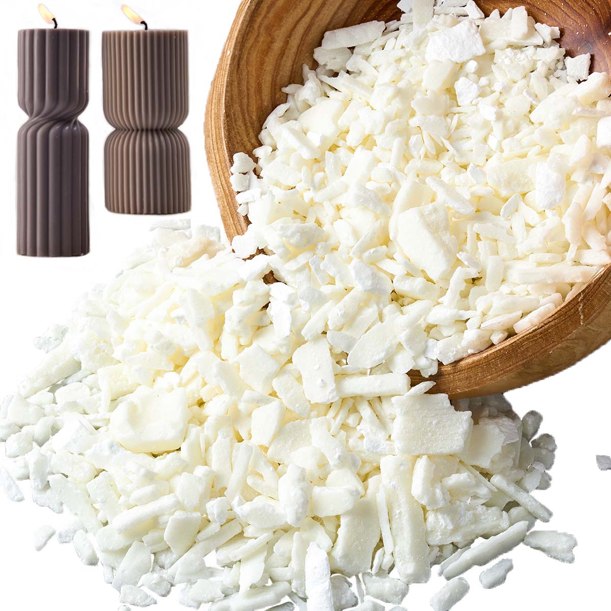 1 Pound Saf Beyaz Soya Balmumu - Candle Making Video incelemesi ve fiyatı
