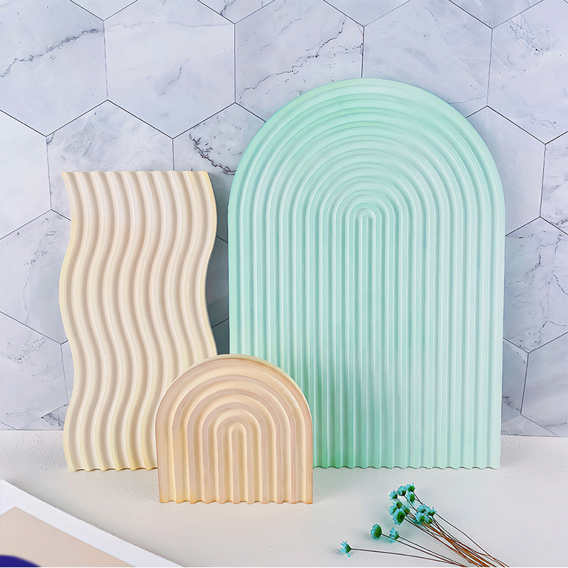 DIY Çizgili Dalga Tepsi Kalıp  - Candle Making Moulds incelemesi ve fiyatı