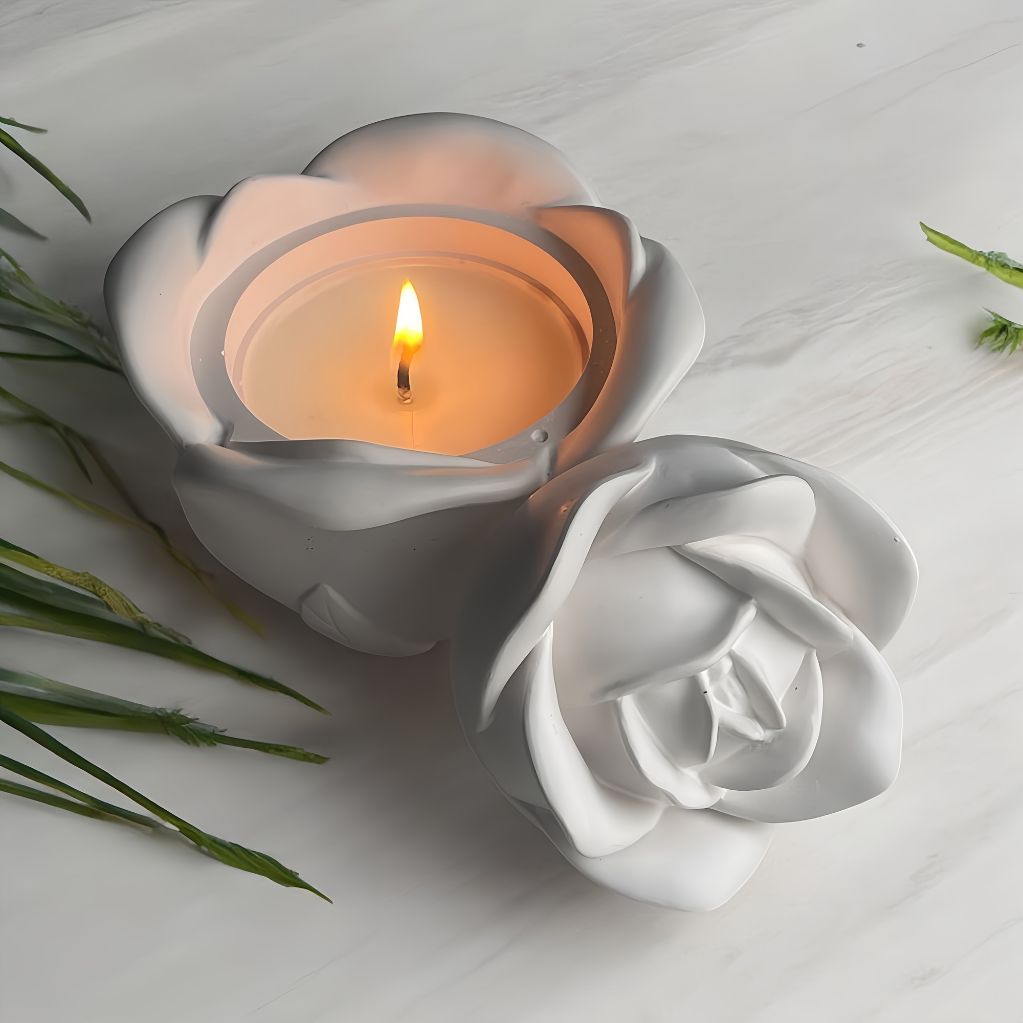 2 Parçalı Gül Şeklinde Silikon - Candle Making Moulds incelemesi ve fiyatı