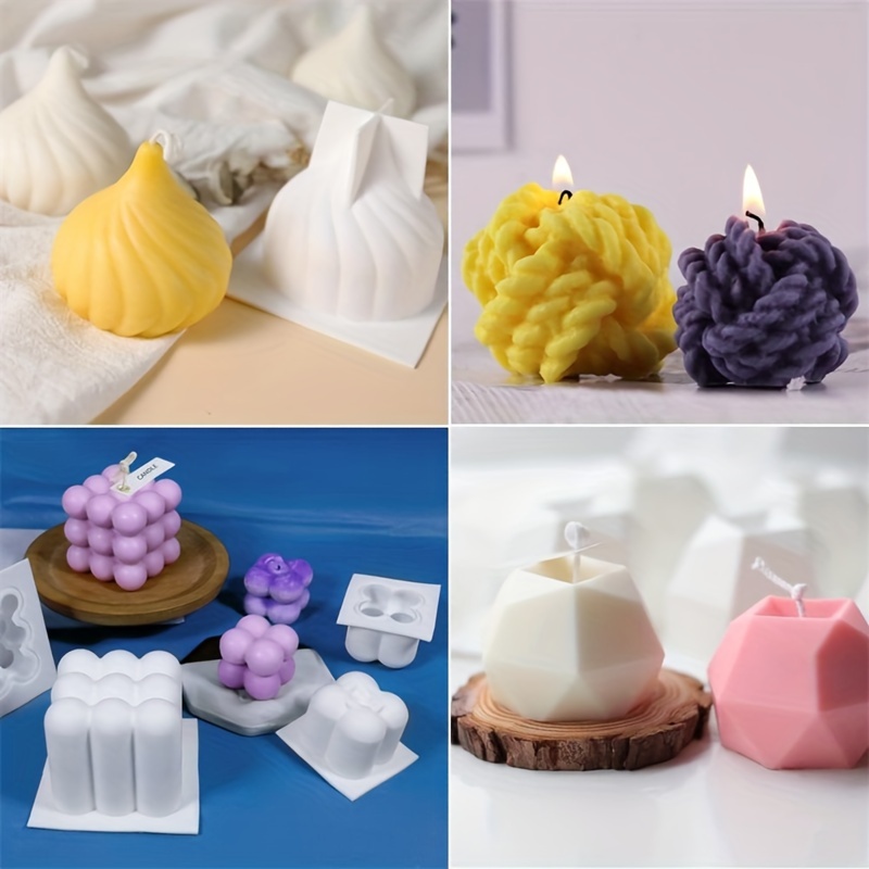 6'lı silikon mum kalıp seti, m - Candle Making Yarn incelemesi ve fiyatı