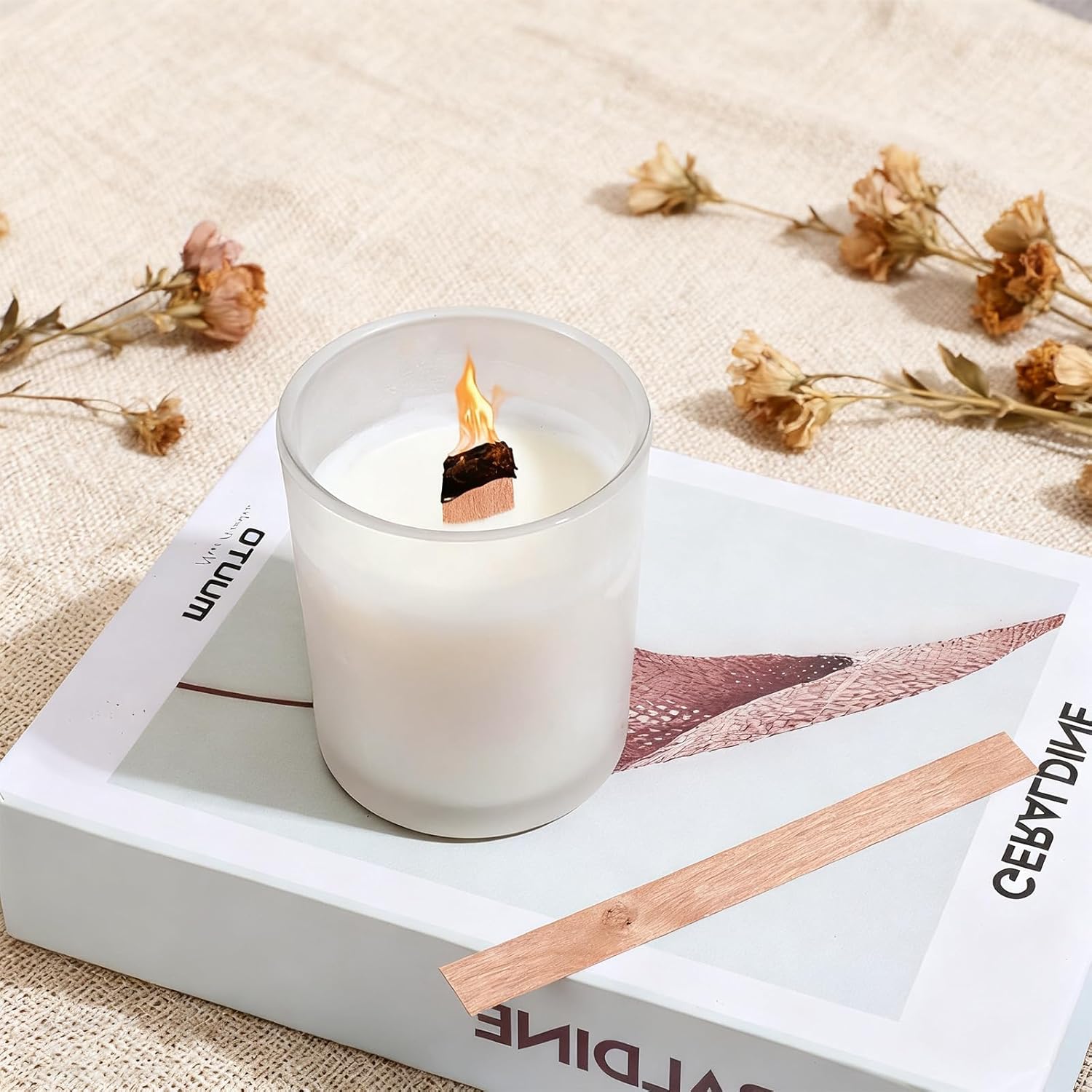 60 adet ahşap fitiller mum yap - Candle Making Video incelemesi ve fiyatı