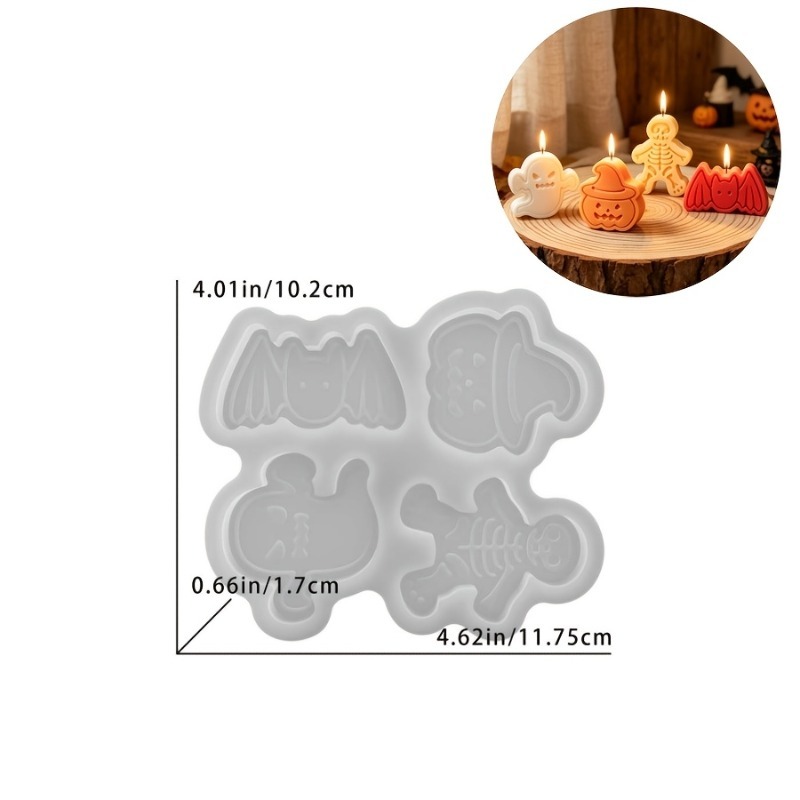 4 bölmeli silikon reçine kalıp - Candle Making Moulds incelemesi ve fiyatı