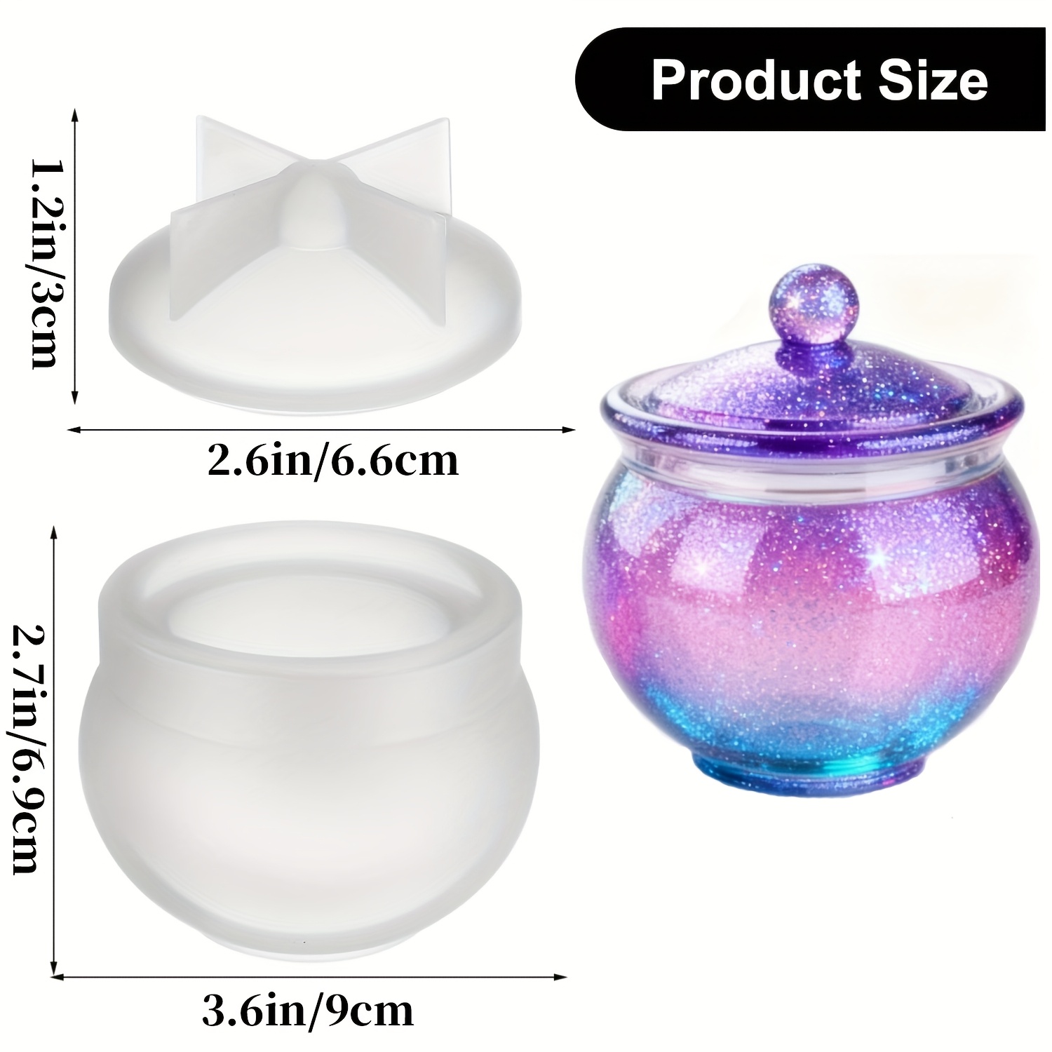 1 takım yuvarlak reçine kalıp  - Candle Making Moulds incelemesi ve fiyatı